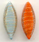 Navette with Filigrana: Aqua or Orange